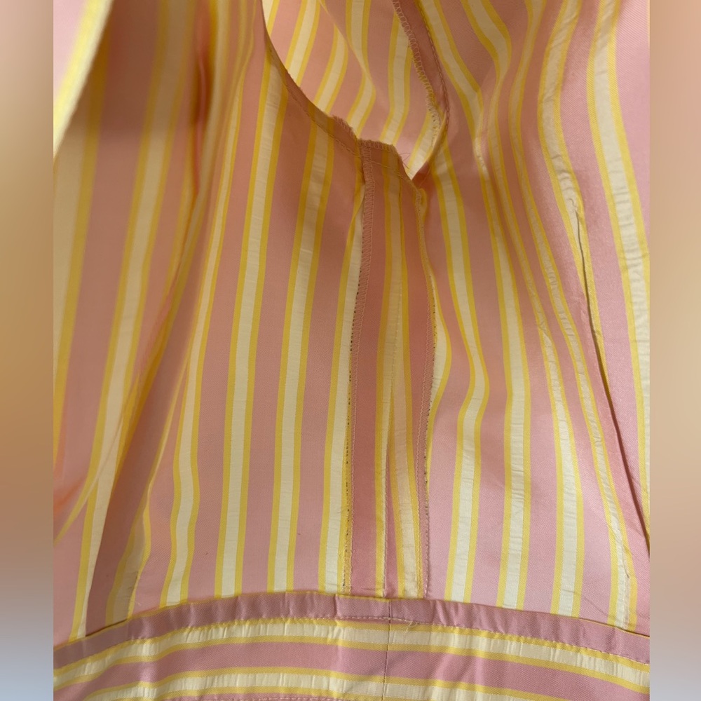 CHANEL Pink and Yellow Striped Jacket - Picture 9 of 13